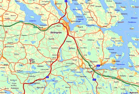 Vägbeskrivning från Göteborg till Nyköping